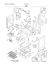 Body parts for Frigidaire Range FGGF3036TBA from AppliancePartsPros.com