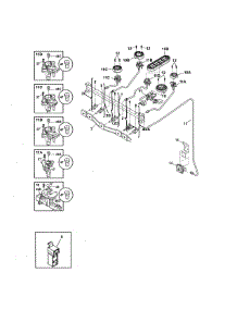 Burner parts for Kenmore Range 790.75353311 (79075353311, 790 75353311) from AppliancePartsPros.com