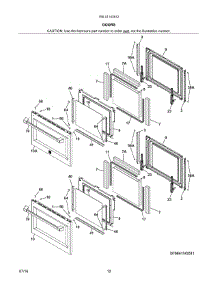 Doors parts for Kenmore Wall Oven 790.41143512 (79041143512, 790 41143512) from AppliancePartsPros.com