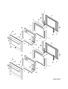 Doors parts for Kenmore Wall Oven 790.41143511 (79041143511, 790 41143511) from AppliancePartsPros.com