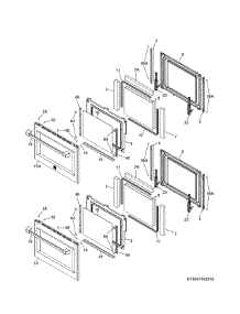 Doors parts for Kenmore Wall Oven 790.41143510 (79041143510, 790 41143510) from AppliancePartsPros.com