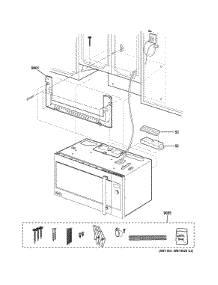 Installation Parts parts for Ge Microwave ZSA1201J1SS from AppliancePartsPros.com