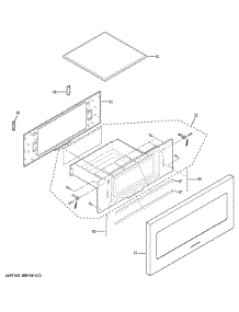 Door Parts parts for Ge Microwave ZWL1126SJ1SS from AppliancePartsPros.com