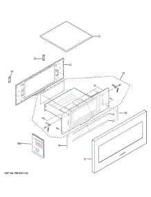 Door Parts parts for Ge Microwave ZWL1126S3JSS from AppliancePartsPros.com