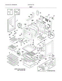 Body parts for Frigidaire Range FGEF3047TFA from AppliancePartsPros.com