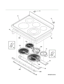 Main Top parts for Kenmore Range 790.97313410 (79097313410, 790 97313410) from AppliancePartsPros.com