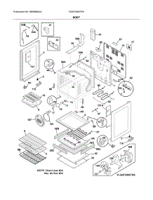 Body parts for Frigidaire Range FGEF3059TFA from AppliancePartsPros.com