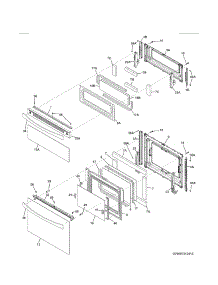 Doors parts for Kenmore Range 790.97312410 (79097312410, 790 97312410) from AppliancePartsPros.com
