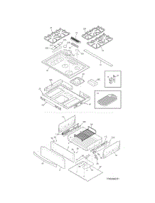 Top / Drawer parts for Kenmore Range 790.32643310 (79032643310, 790 32643310) from AppliancePartsPros.com