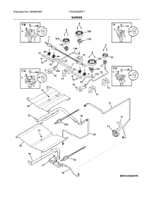 Burner parts for Frigidaire Range FGGS3065PFT from AppliancePartsPros.com