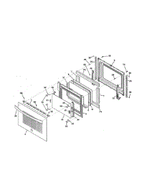 Door parts for Kenmore Range 790.42559310 (79042559310, 790 42559310) from AppliancePartsPros.com