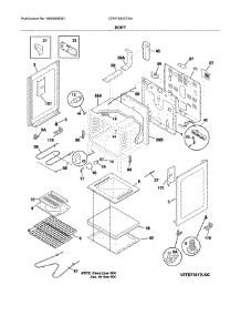 Body parts for Frigidaire Range CFEF3053TSA from AppliancePartsPros.com