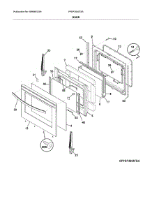 Door parts for Frigidaire Range FFEF3054TSA from AppliancePartsPros.com