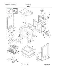 Body parts for Frigidaire Range CFEF3011TSA from AppliancePartsPros.com