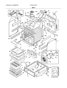 Body parts for Frigidaire Range FPGH3077RFE from AppliancePartsPros.com