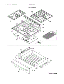 Top / Drawer parts for Frigidaire Range FPGH3077RFE from AppliancePartsPros.com