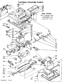 Nozzle And Motor Assembly parts for Kenmore Vacuum 116.35972 (11635972, 116 35972) from AppliancePartsPros.com