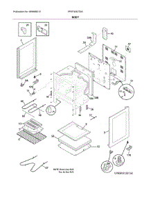 Body parts for Frigidaire Range FFEF3052TSA from AppliancePartsPros.com