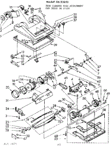 Nozzle And Motor Assembly parts for Kenmore Vacuum 116.35850 (11635850, 116 35850) from AppliancePartsPros.com