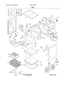 Body parts for Frigidaire Range FFEF3016TSA from AppliancePartsPros.com