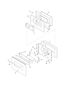 Door parts for Kenmore Range 790.75403502 (79075403502, 790 75403502) from AppliancePartsPros.com