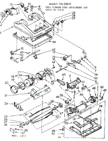 Nozzle And Motor Assembly parts for Kenmore Vacuum 116.38851 (11638851, 116 38851) from AppliancePartsPros.com