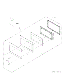 Door Parts parts for Ge Microwave JVM6175DK2WW from AppliancePartsPros.com
