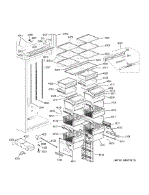 Shelves & Drawers parts for Ge Refrigerator ZIRP360NHBLH from AppliancePartsPros.com