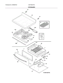 Top / Drawer parts for Frigidaire Range CGEF3062TDA from AppliancePartsPros.com