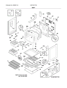Body parts for Frigidaire Range CGEF3037TDA from AppliancePartsPros.com