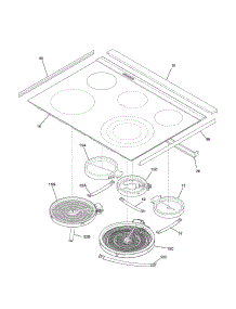 Main Top parts for Kenmore Range 790.41119200 (79041119200, 790 41119200) from AppliancePartsPros.com