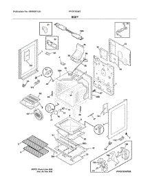 Body parts for Frigidaire Range FFGF3056TBA from AppliancePartsPros.com