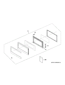 Door Parts parts for Ge Microwave PEB9159DJ2BB from AppliancePartsPros.com