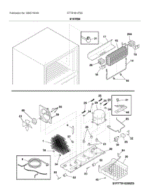 System parts for Frigidaire Refrigerator FFTR1814TS5 from AppliancePartsPros.com