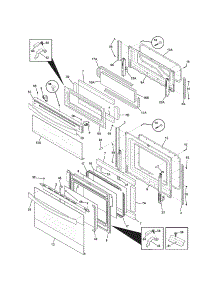Doors parts for Kenmore Range 790.97503002 (79097503002, 790 97503002) from AppliancePartsPros.com