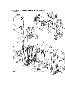 Dust Collector Assembly parts for Kenmore Vacuum 116.38970 (11638970, 116 38970) from AppliancePartsPros.com