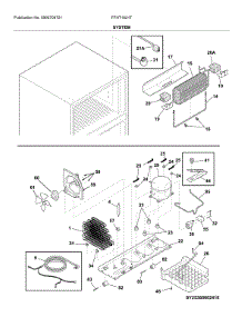 System parts for Frigidaire Refrigerator FFHT1621TB1 from AppliancePartsPros.com
