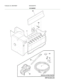 Ice Maker parts for Frigidaire Refrigerator DGHX2355TF5 from AppliancePartsPros.com