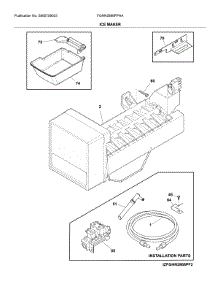 Ice Maker parts for Frigidaire Refrigerator FGHN2866PPAA from AppliancePartsPros.com