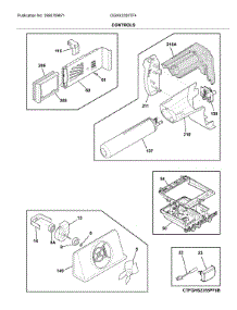 Controls parts for Frigidaire Refrigerator DGHX2355TF4 from AppliancePartsPros.com