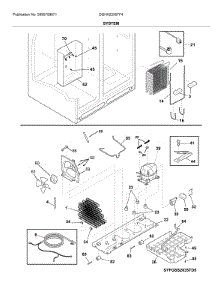 System parts for Frigidaire Refrigerator DGHX2355TF4 from AppliancePartsPros.com