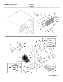 System parts for Frigidaire Refrigerator LFTR2021TF5 from AppliancePartsPros.com