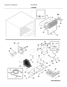 System parts for Frigidaire Refrigerator FFHT2032TP2 from AppliancePartsPros.com