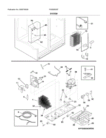 System parts for Frigidaire Refrigerator FGSS2635TE4 from AppliancePartsPros.com