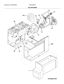 Container parts for Frigidaire Refrigerator FGSS2635TF6 from AppliancePartsPros.com