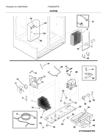 System parts for Frigidaire Refrigerator FGSS2635TF6 from AppliancePartsPros.com