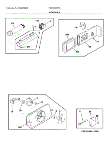 Controls parts for Frigidaire Refrigerator FGSS2635TF6 from AppliancePartsPros.com