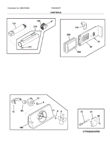 Controls parts for Frigidaire Refrigerator FGSS2635TP4 from AppliancePartsPros.com
