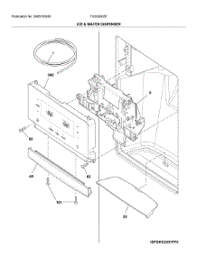 Dispenser parts for Frigidaire Refrigerator FGSS2635TP4 from AppliancePartsPros.com