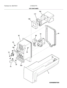 Container parts for Frigidaire Refrigerator LFHD2251TF5 from AppliancePartsPros.com